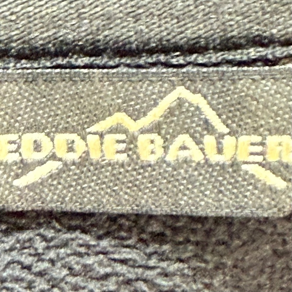 Eddie‎ Bauer Mens Medium Softshell Jacket Layered Full Zip Water Resistant Black - Picture 8 of 9